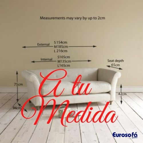 medidas de sofas personalizadas