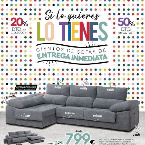 sofas colchones y butacas baratos folleto