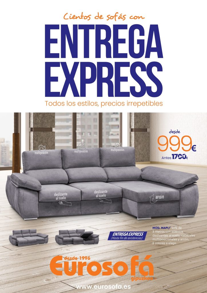 Mejores precios en sofás, butacas y colchones en Eurosofá Gipuzkoa. ¡Aprovecha nuestras ofertas de invierno-primavera 2025! Mejores precios en sofás, butacas y colchones en Eurosofá Gipuzkoa. ¡Aprovecha nuestras ofertas de invierno-primavera 2025!