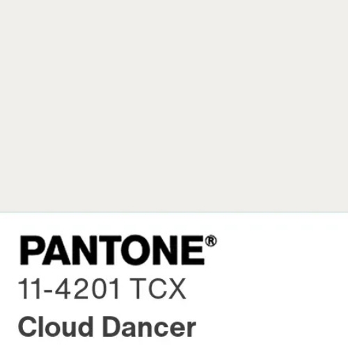 Pantone 2026 Cloud Dancer: el blanco que inspira esperanza y renovación